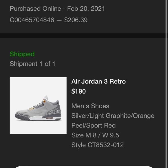 Air Jordan 3 Retro Light Graphite - Picture 10 of 11